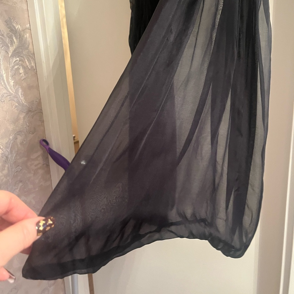 Gio Guerreri Black Sheer scarf//shall made in Italy - Picture 12 of 12